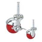 2 Inch PP 55lbs Loading Furniture Casters With Swivel Plate