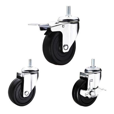 3 Inch 154lbs Capacity Medium Duty Casters With Delrin Bearing