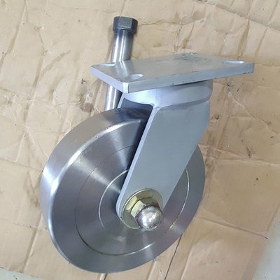 12 Inch Forged Steel Solid Wheels Super Heavy Duty Casters Rotating 3000KG Loading