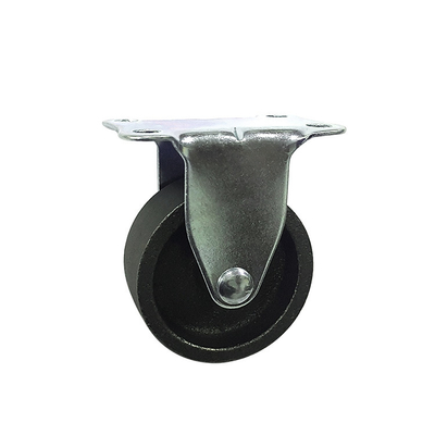 75mm Cast Iron Light Duty Casters 360 Degree Rotating With Side Locking