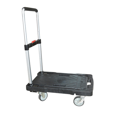 Foldable Heavy Duty Black Platform Trolley with 600kg Capacity