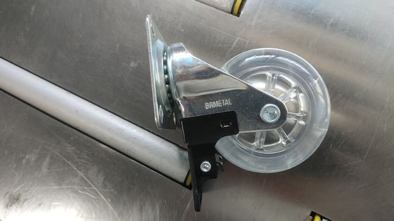 Swivel Transparent PU Casters Wheels For Furniture With 10-60KG Load Capacity