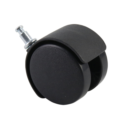 White / Black Certified Furniture Caster Wheel Plastic With Nylon Wheels