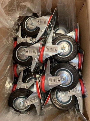 Customizable Rubber Casters With Load Capacity From 100 To 300 KG