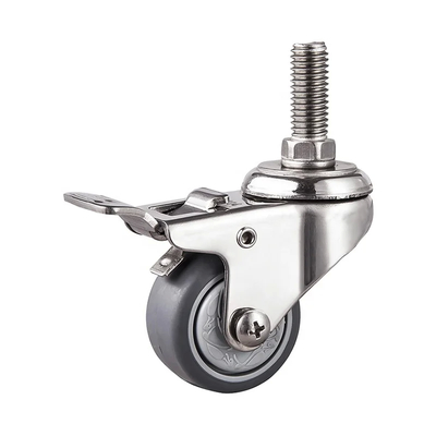 Heavy Duty 90-135kg Load Capacity Casters / Casters  With Round Shape Tread