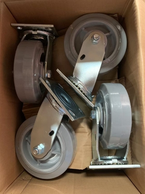 Noiseless And Wear Resistant Trolley Wheels With M12x15mm Threaded Stem
