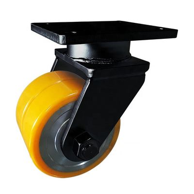 Double Ball Bearing Super Heavy Duty Caster in Black for Heavy-Duty Industrial Applications