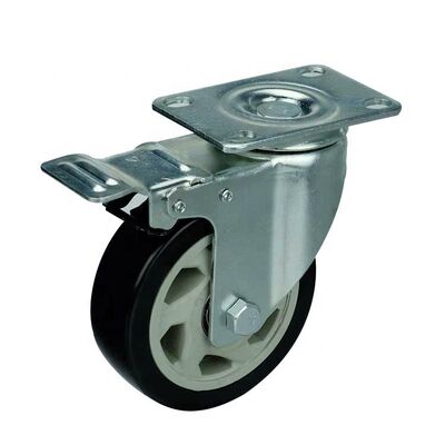 Zinc Plated Industrial Casters Temperature Range Up To 300°F Durable Heavy Duty Wheels for Industrial Applications and Equipment Handling