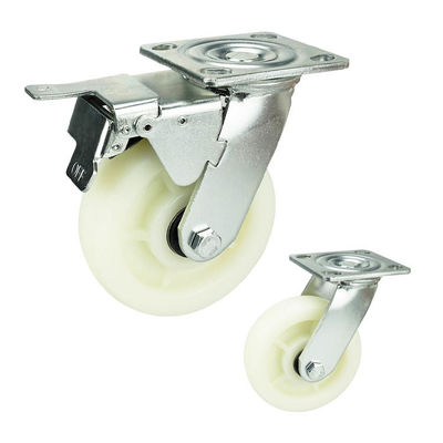 280kg Loading Heavy Duty Ball Bearing Wheels , 6 Inch Heavy Duty Swivel Castors