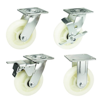 280kg Loading Heavy Duty Ball Bearing Wheels , 6 Inch Heavy Duty Swivel Castors