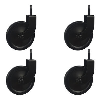 ISO9001 PP 44lbs Loading 75mm Trolley Wheels Heavy Duty