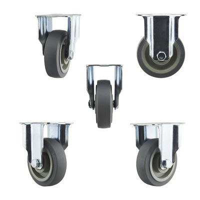 4" 198lbs Capacity Floor Protecting Medium Duty Casters Rigid Wheel OEM