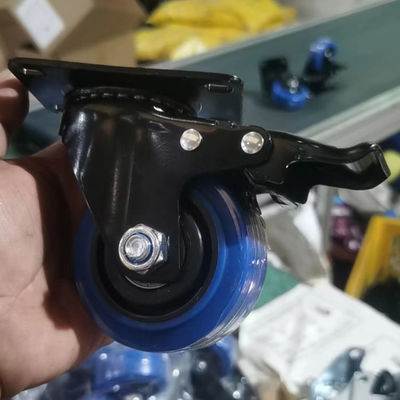 Side Lock Medium Duty Casters in Gray for Heavy Load Capacity and Durability