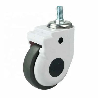 Gray Polyurethane 4 Inch Ball Bearing Casters With 300 Lbs Load Capacity