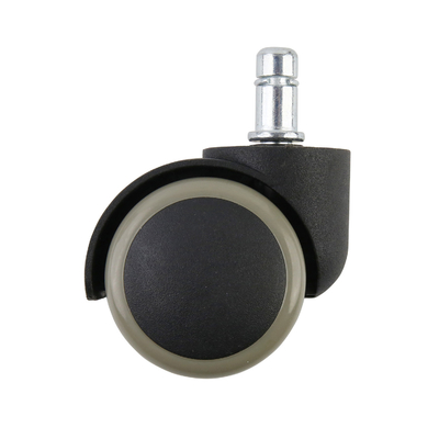 White / Black Certified Furniture Caster Wheel Plastic With Nylon Wheels