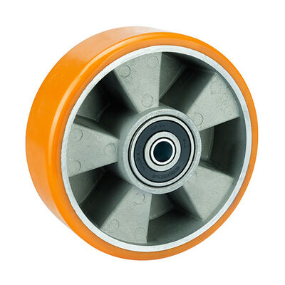 Ruote piroettanti in nylon con capacità di 350 kg, ruota con nucleo solido da 65 mm, ruote industriali resistenti per il movimento di macchinari e attrezzature