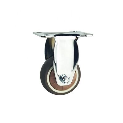 Non Marking Tread Rubber Casters Featuring Rubber PP Core Wheel Material Unit Weight 4kg 5kg Heavy Load Transport Wheels