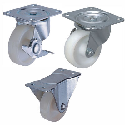 Capacità di carico di 100 libbre Caster in nylon Tipo caster americano Adatto per il pallet truck a mano e applicazioni industriali Durable