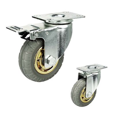 ISO9001 70 kg di carico ruote di gomma da 4 pollici con basso rumore