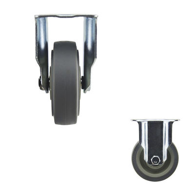 4" 198lbs Capacity Floor Protecting Medium Duty Casters Rigid Wheel OEM